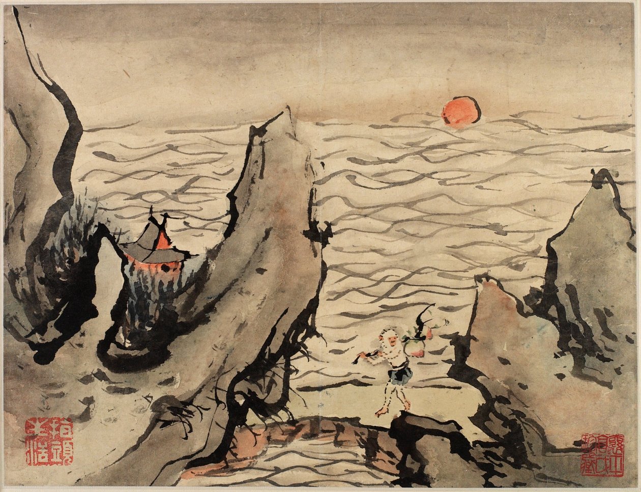 Finger Painting, from an Album of Ten by Gao Qipei