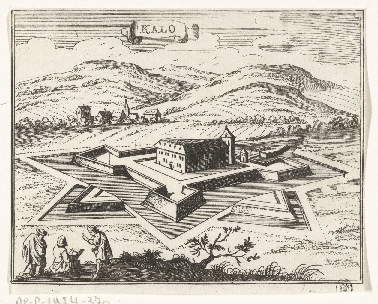 View of Nagykálló by Gaspar Bouttats