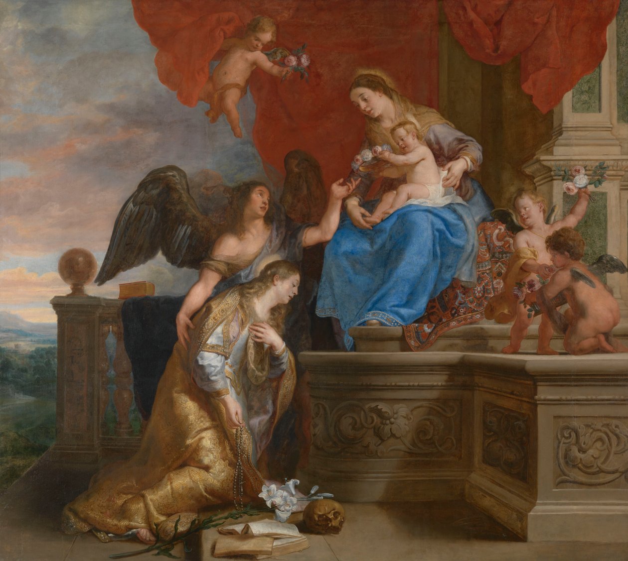 The Coronation of Saint Rosalia by Gaspar De Crayer