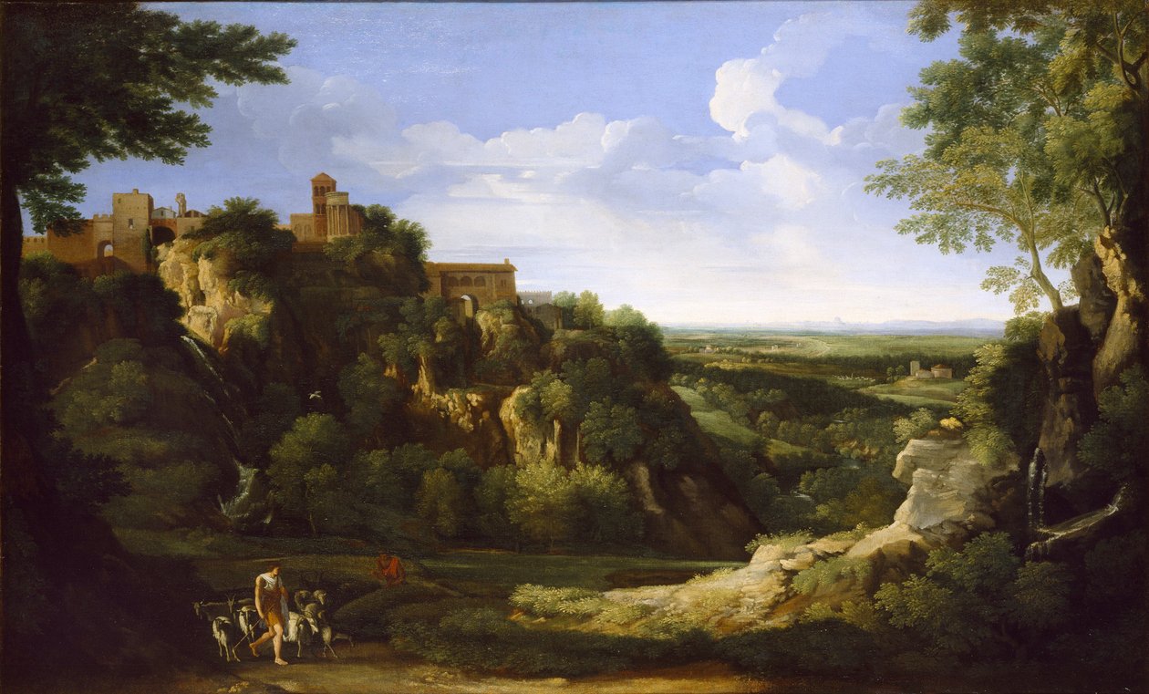 View of Tivoli with Rome in the distance, late 1650s by Gaspard Dughet