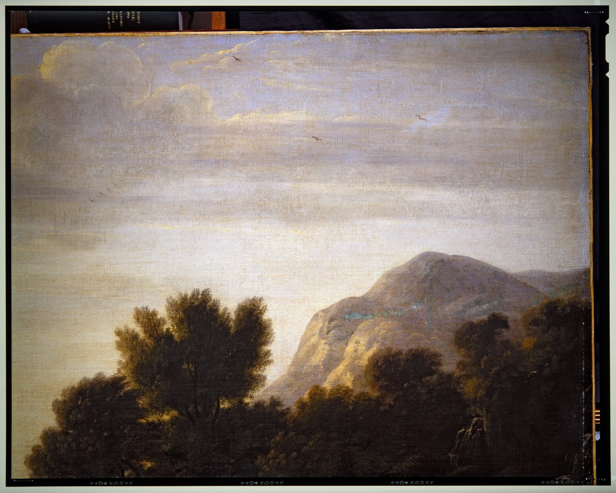 Italian Landscape (detail) by Gaspard Poussin Dughet