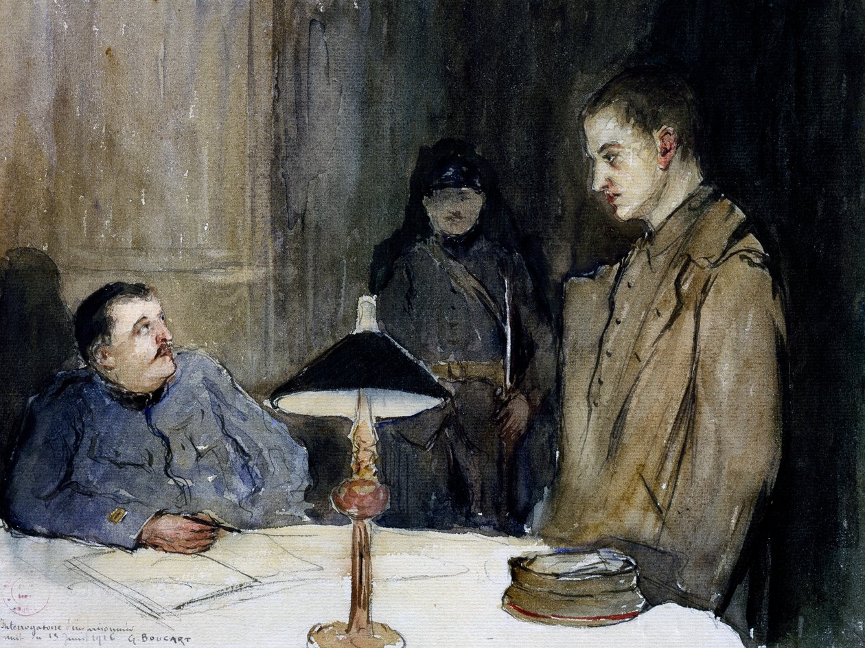 Interrogation of German Prisoner by Gaston Hippolyte Boucart