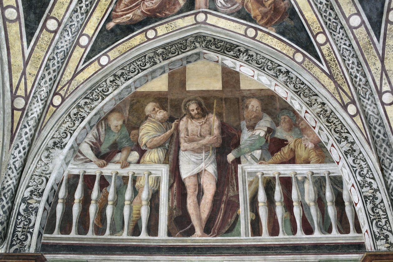 Ecce Homo. Fresco by Gaudenzio Ferrari (1542) by Gaudenzio Ferrari