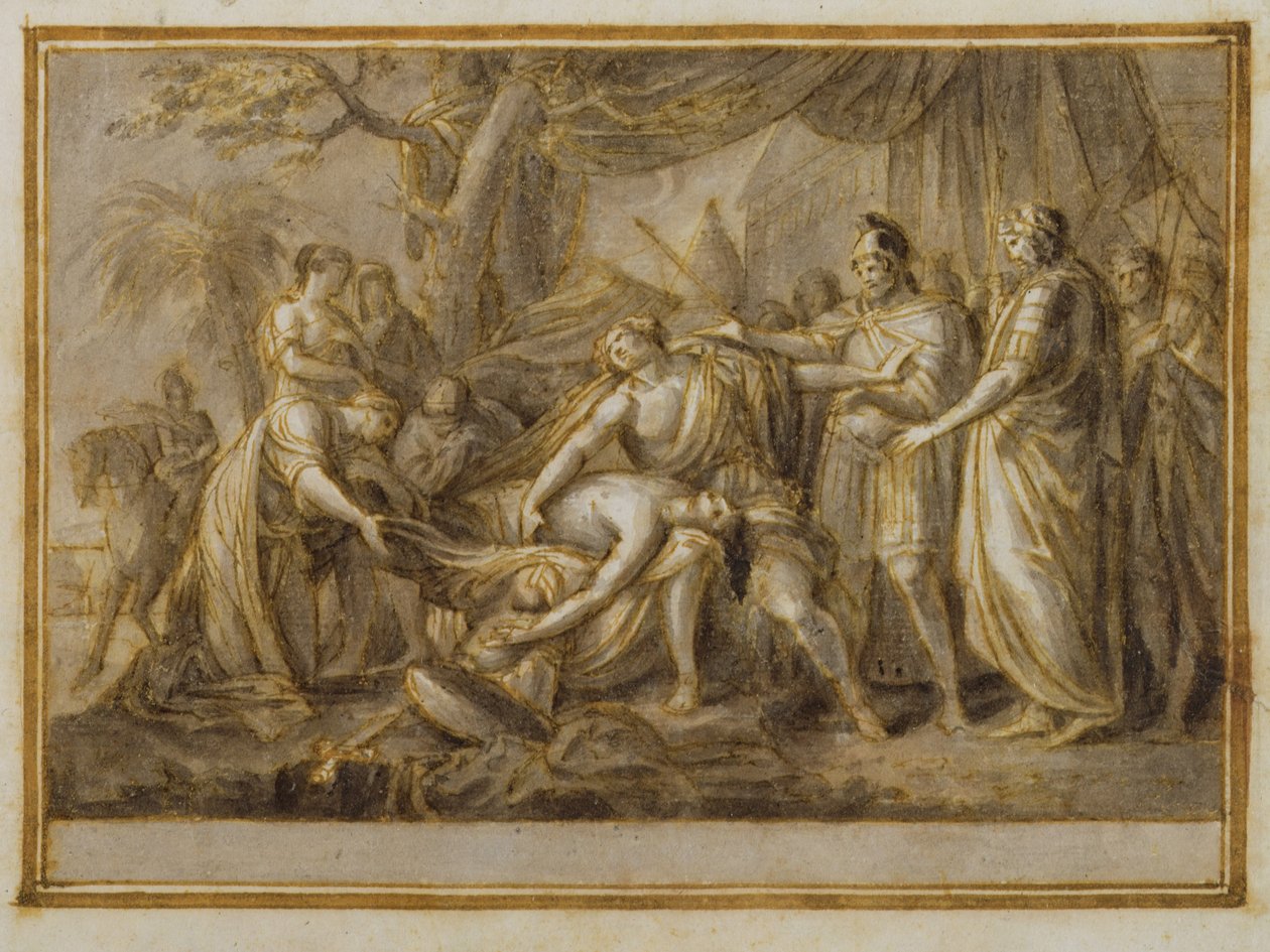 Achilles Lamenting the Death of Patroclus, 1760-63 by Gavin Hamilton