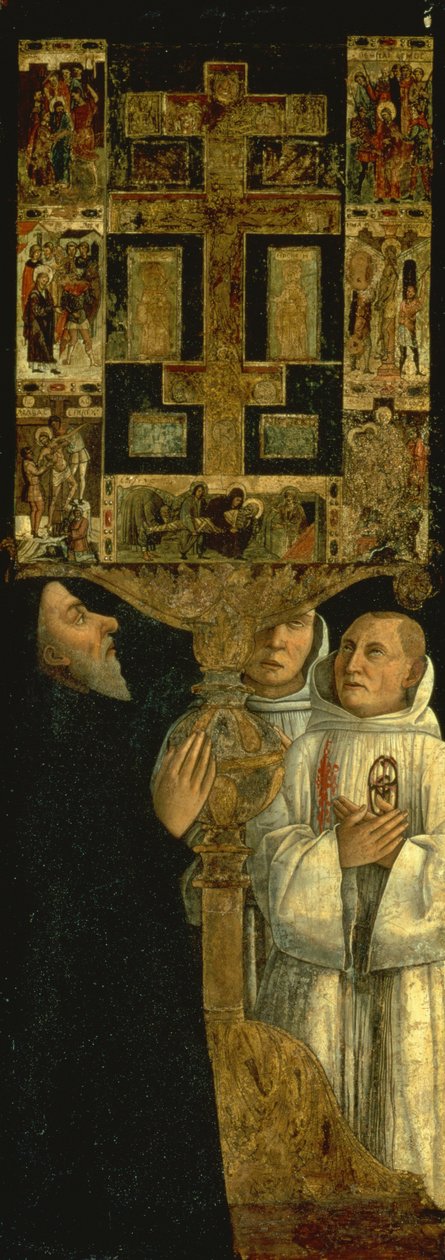 Cardinal Bessarion with the Bessarion Reliquary, c.1472-3 by Gentile Bellini