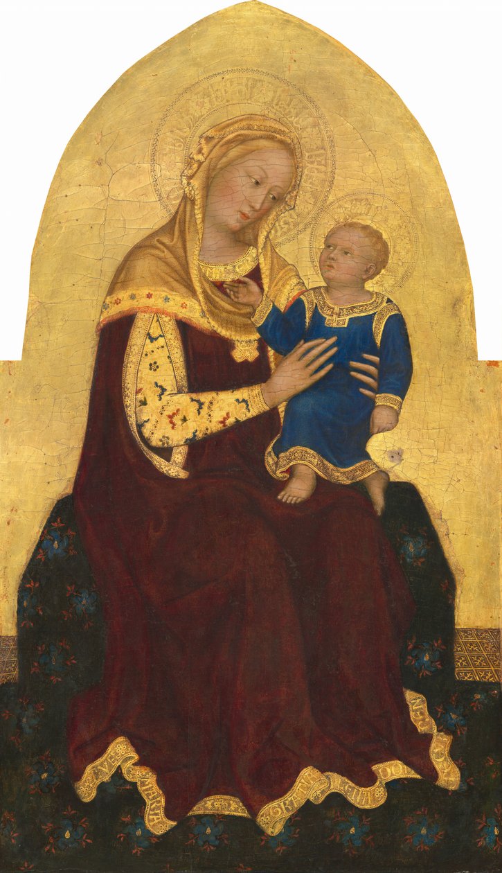 Madonna and Child Enthroned, c.1420 by Gentile da Fabriano