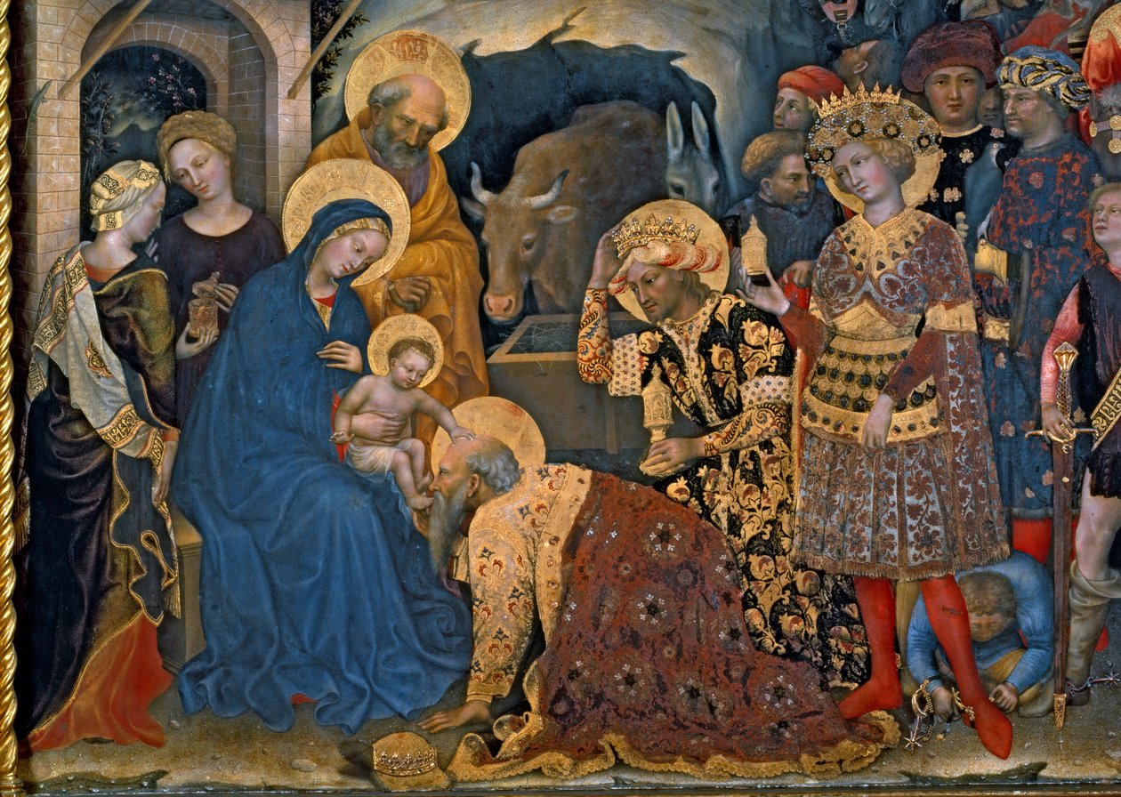 The Adoration of the Magi (detail) by Gentile da Fabriano