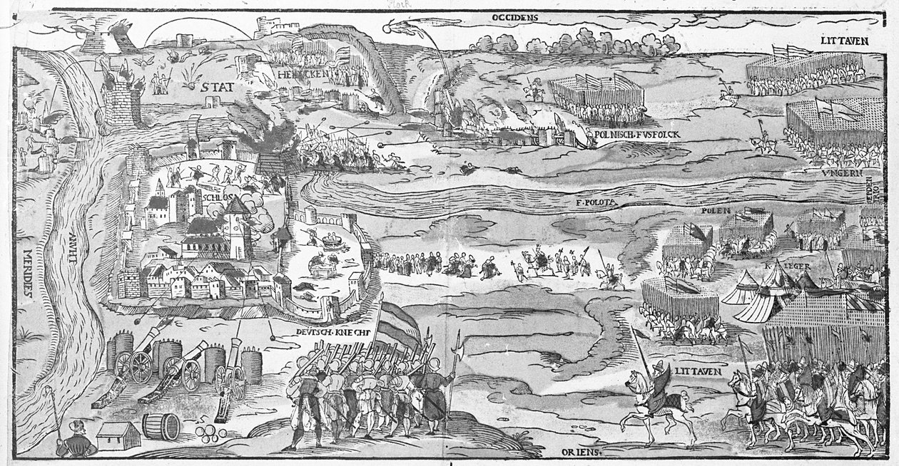 The Siege of Polotsk in 1579 by Georg the elder Mack
