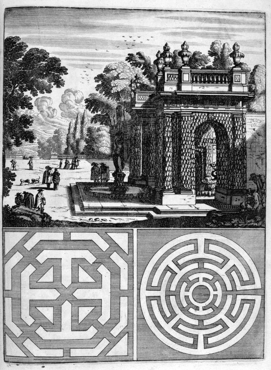 House and Garden Design, 1664 by Georg Andreas Bockler