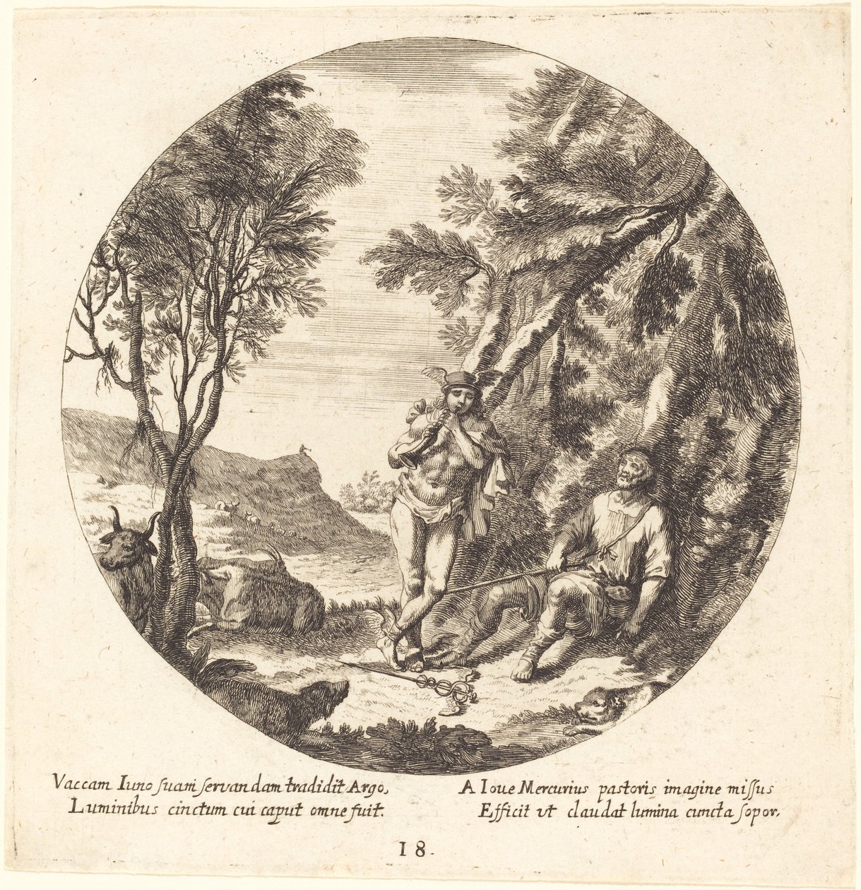 Mercury Lulling Argos to Sleep by Georg Andreas Wolfgang the Elder
