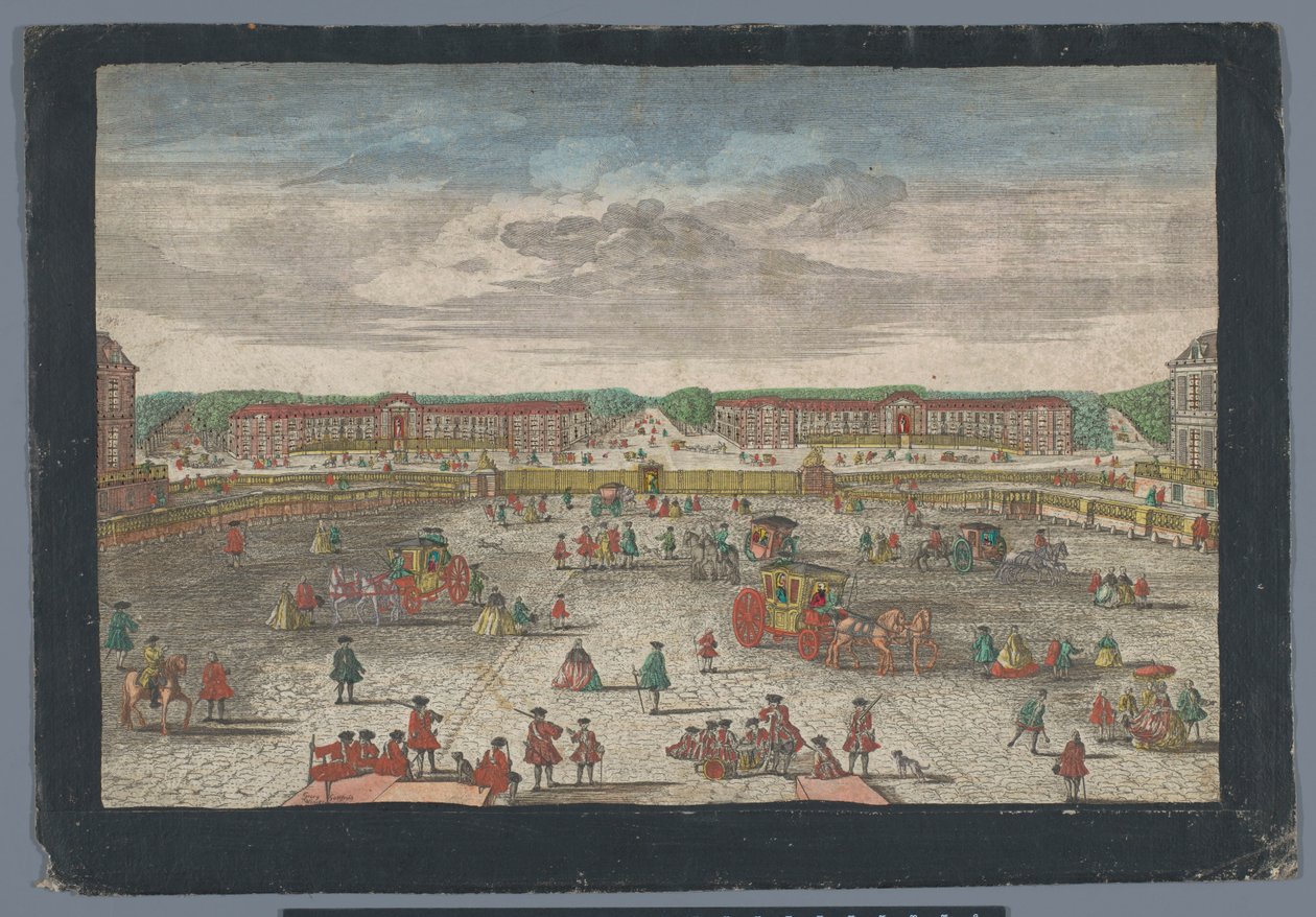View of the Stables of the Palace of Versailles by Georg Balthasar Probst (possibly)
