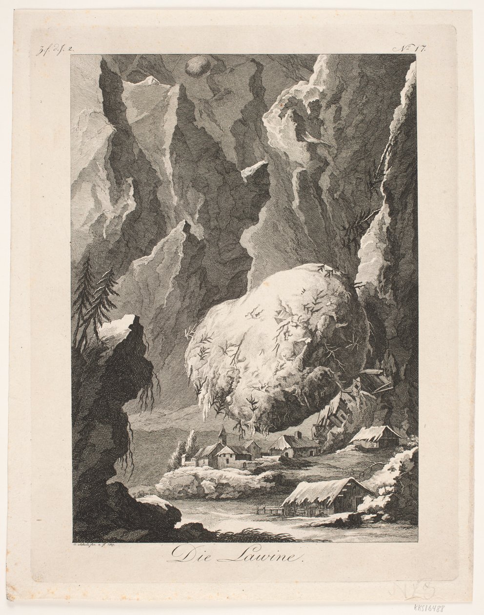 The Avalanche by Georg Christian Schule