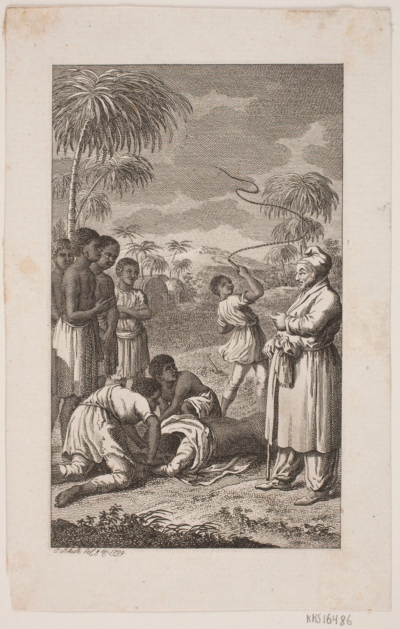 Black Slave Being Whipped by Georg Christian Schule