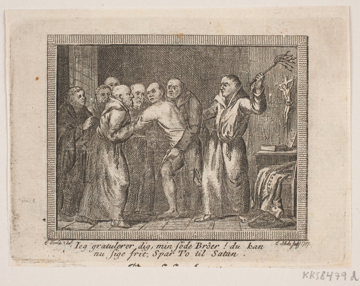 Vignette to J. H. Wessels "Samtlige skrifter" by Georg Christian Schule
