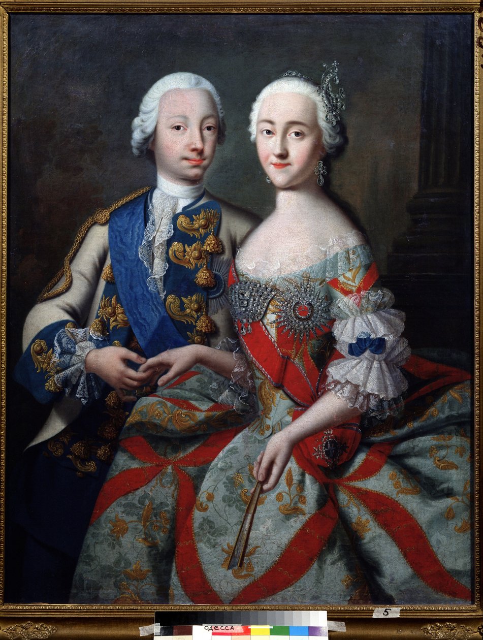 Portrait of Grand Duke Pyotr Feodorovich (later Peter III of Russia) by Georg Christoph Grooth