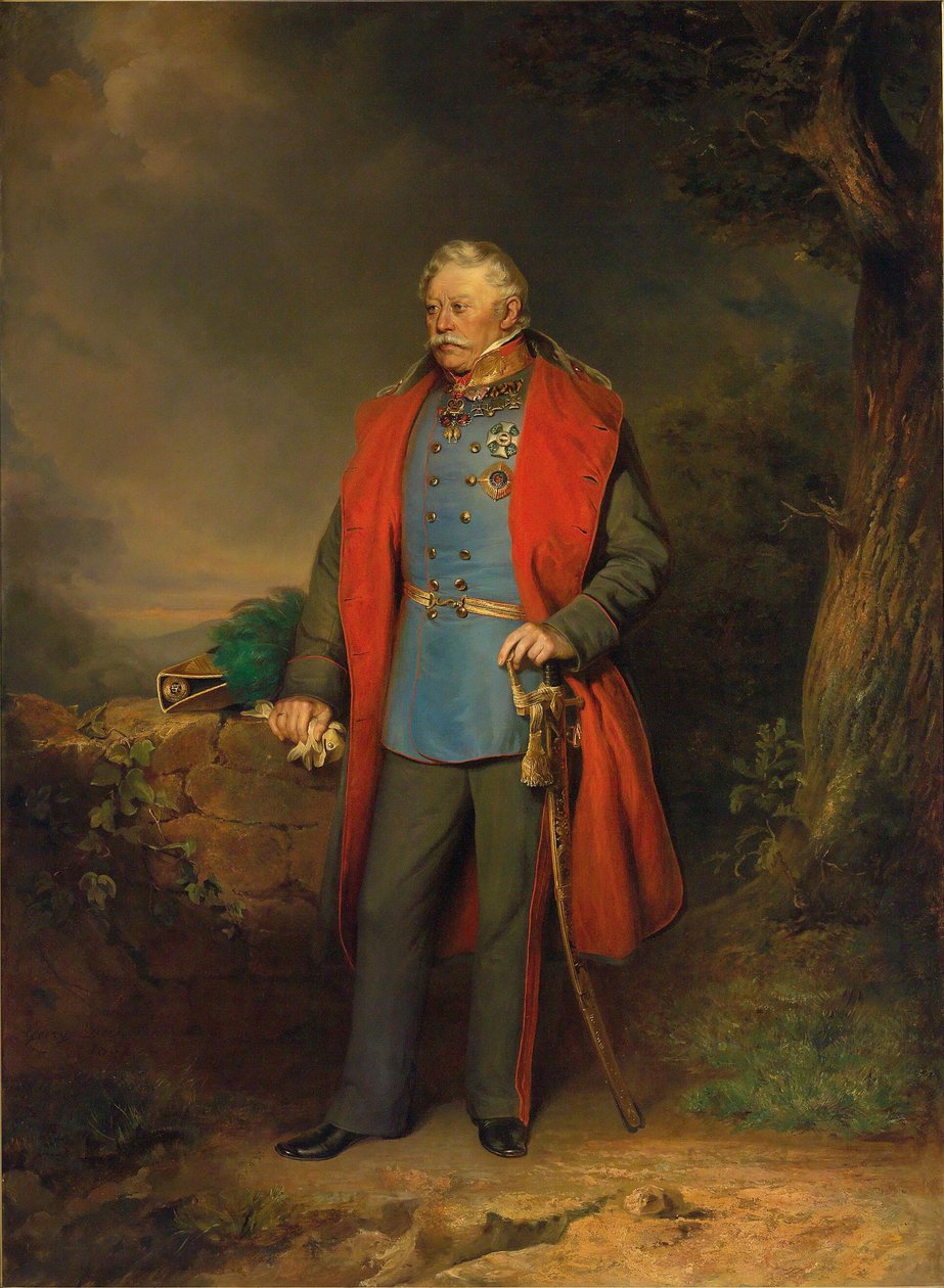 Field Marshal Count Johann Joseph Wenzel Radetzky of Radetz, full-length portrait by Georg Decker
