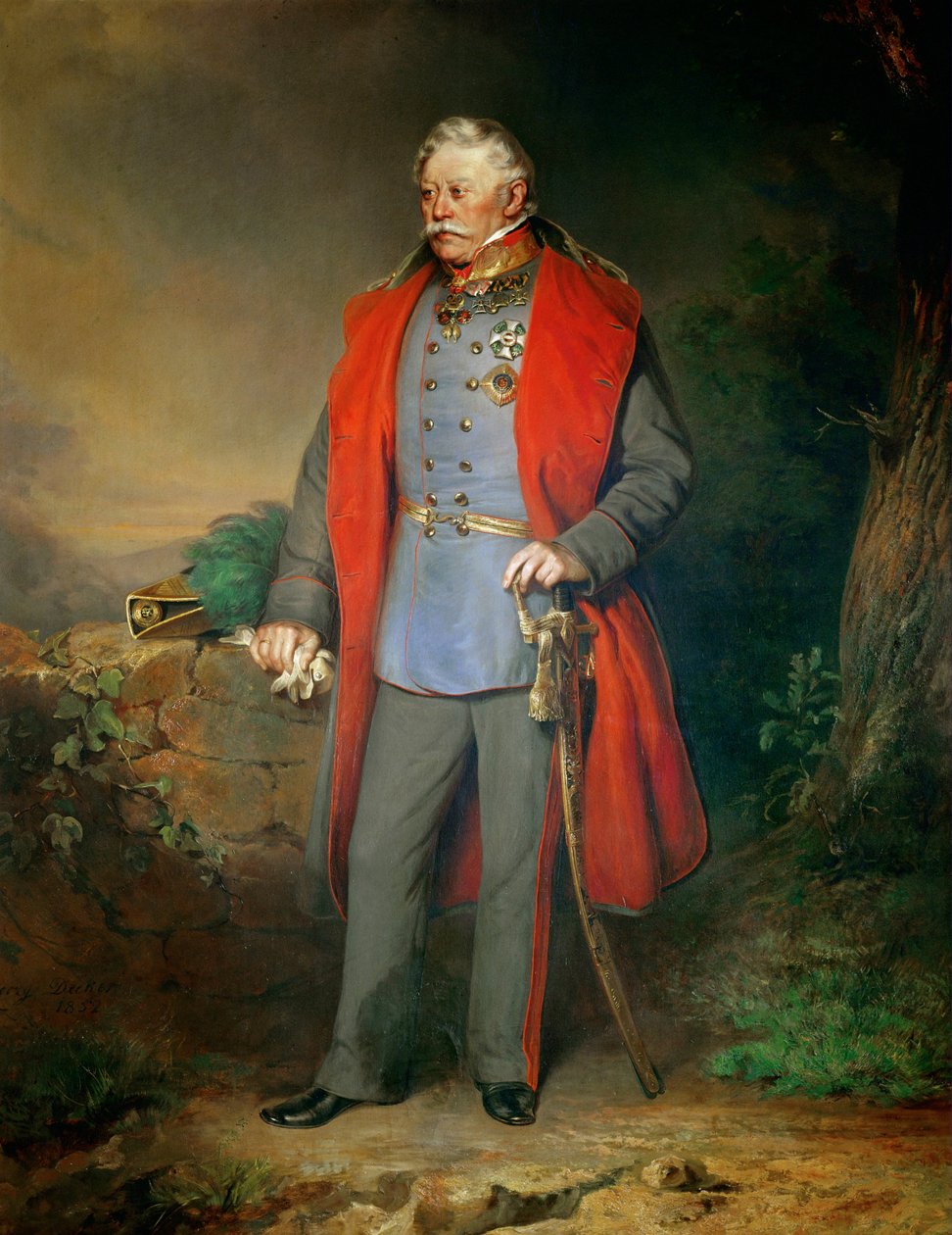 Fieldmarshal Josef Count Radetzky, Commander-in-Chief during the campaign against Italy by Georg Decker