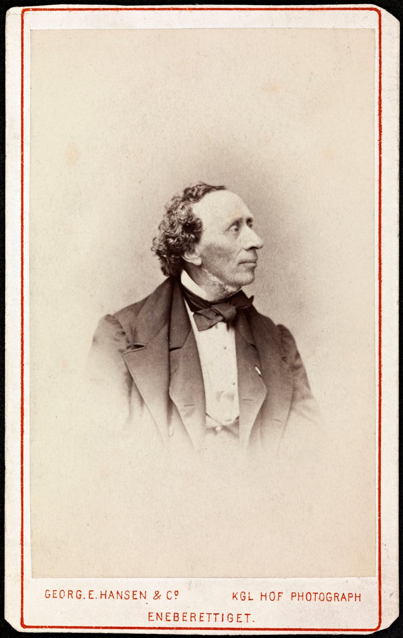 Portrait of Hans Christian Andersen (1805-1875) by Georg Emil Hansen