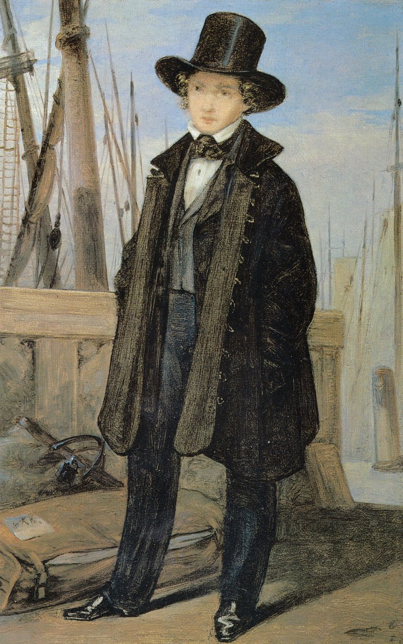 Richard Kersting Before His Departure to Riga by Georg Friedrich Kersting