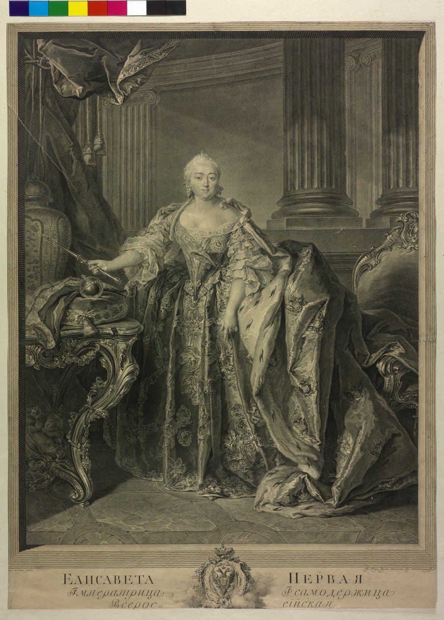 Empress Elisabeth Petrowna of Russia by Georg Friedrich Schmidt