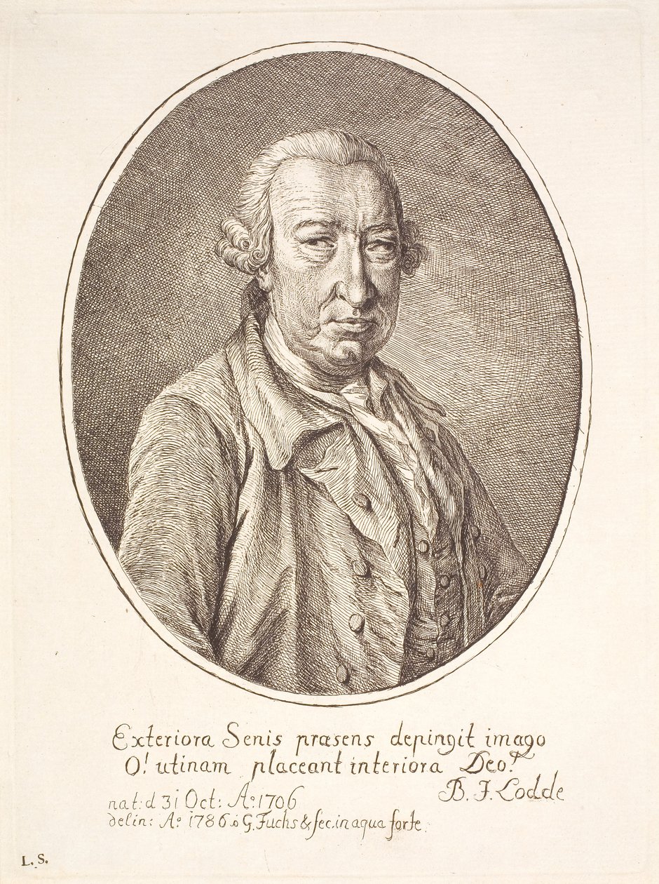 Portrait of Barthold Johan Lodde, Translator by Georg Mathias Fuchs