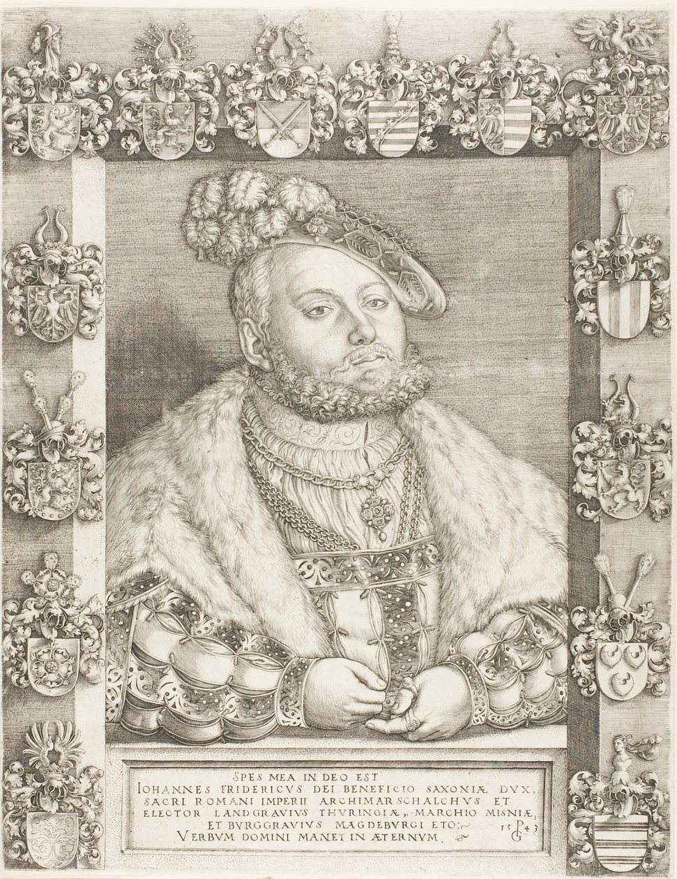 Elector John Frederick the Magnanimous of Saxony by Georg Pencz