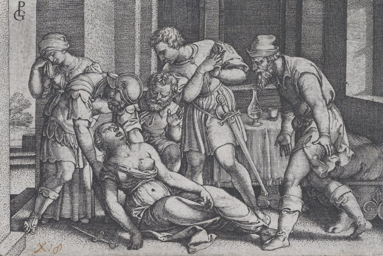 Suicide of Lucretia, from Scenes from Roman History by Georg Pencz
