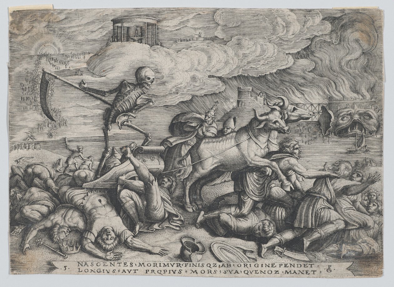 The Triumph of Death on Time, from The Triumph of Petrarch by Georg Pencz