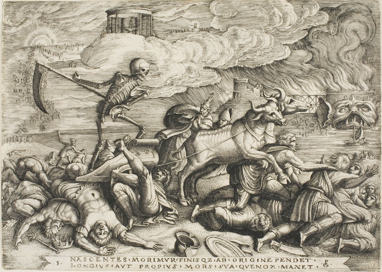 The Triumph of Death, plate five from The Triumphs of Petrarch by Georg Pencz