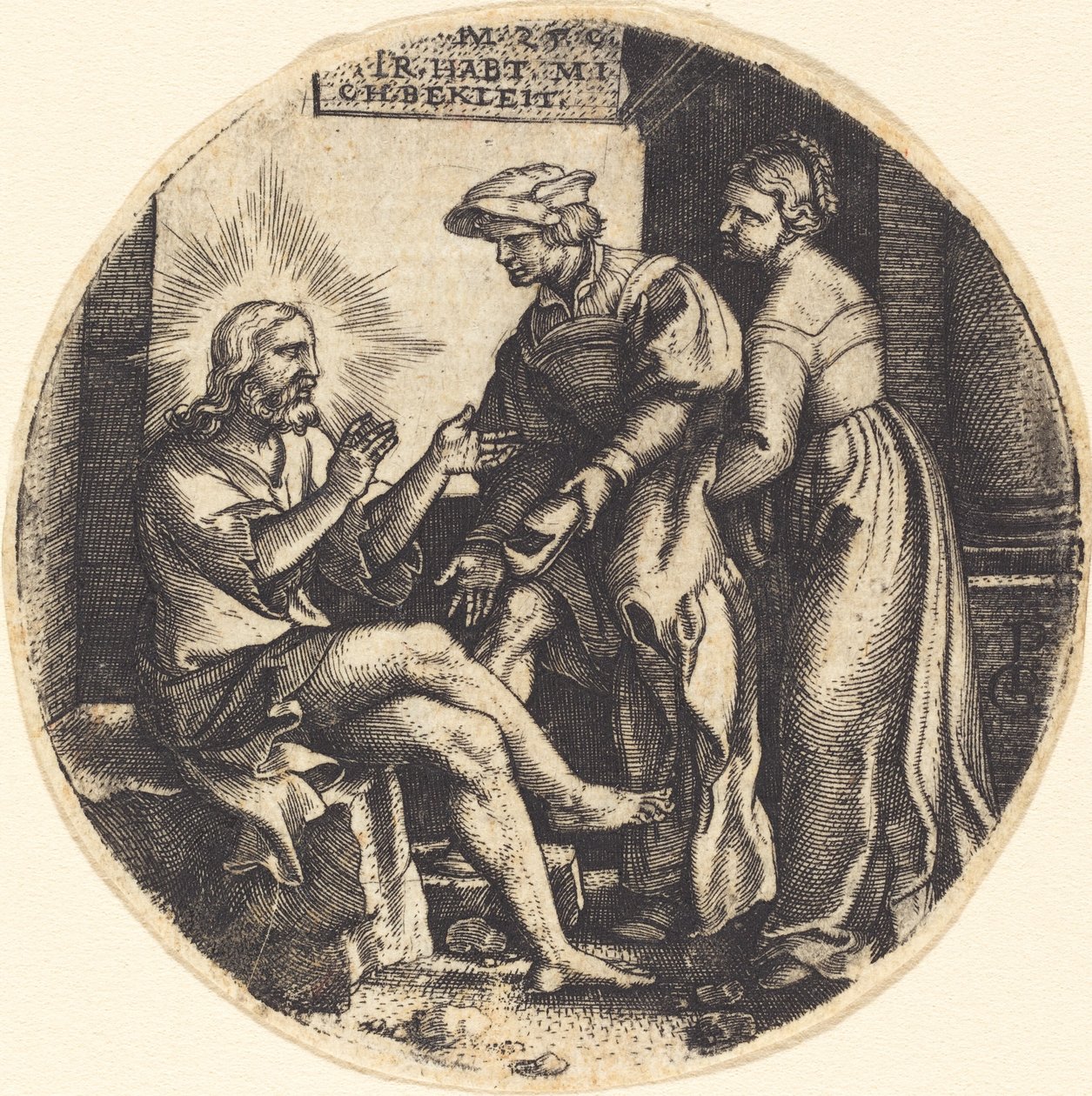 To Clothe the Naked by Georg Pencz