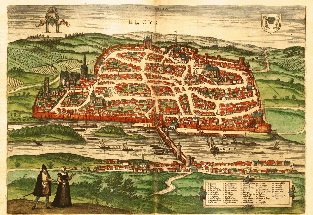Blois by Georg and Hogenberg Franz (1535 90) Braun