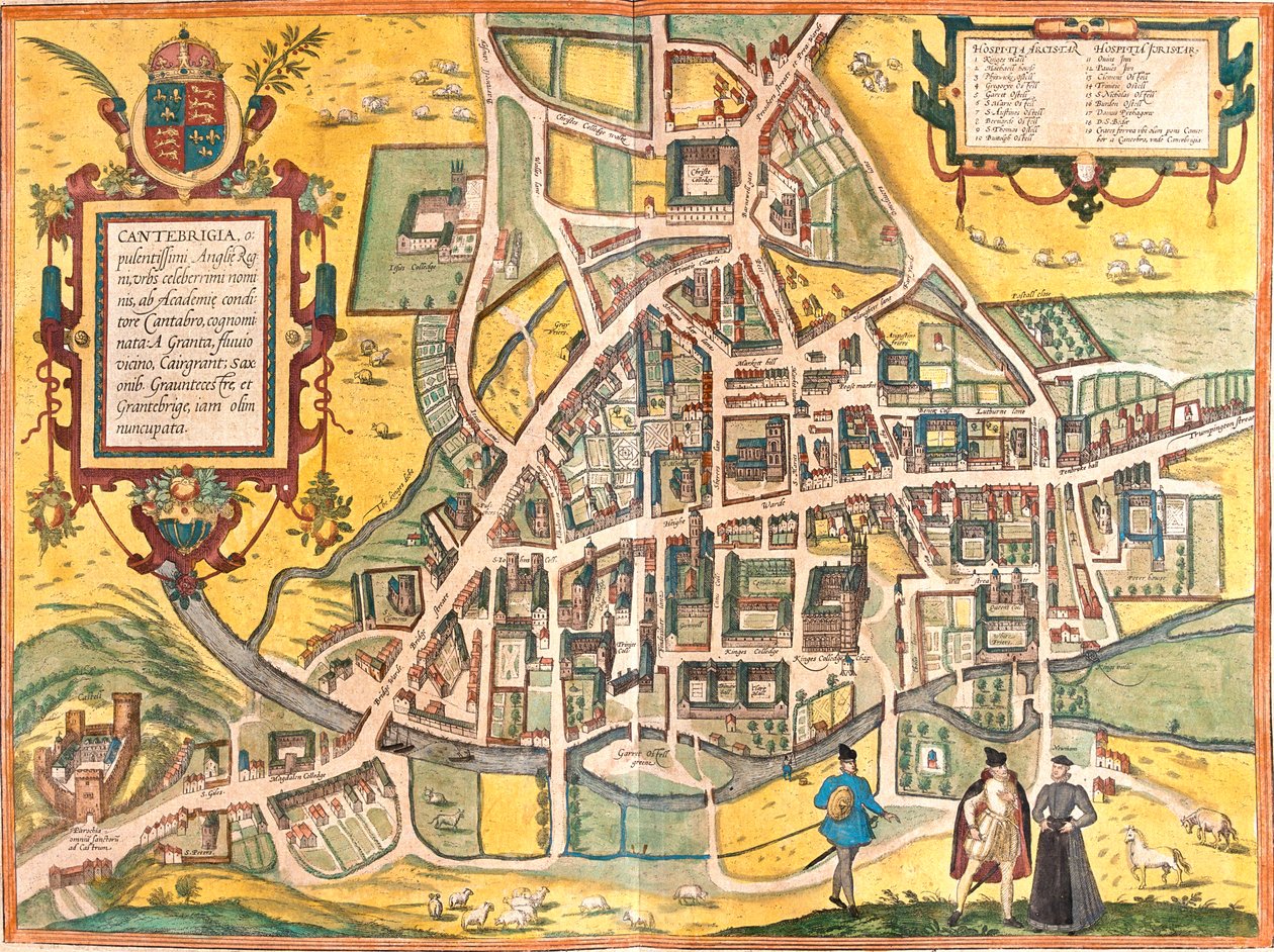Cambridge, Great Britain by Georg and Hogenberg Franz (1535 90) Braun