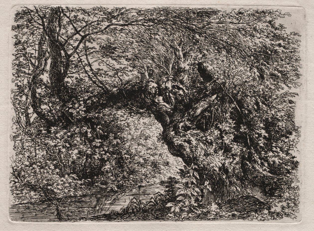 The Old Willow at a Brook, 1794 by Georg von Dillis