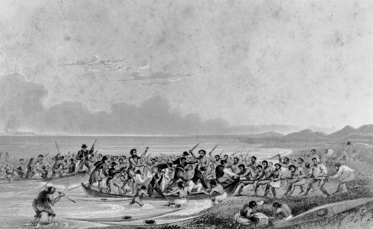 Esquimaux Pillaging Franklin's Expedition Boats