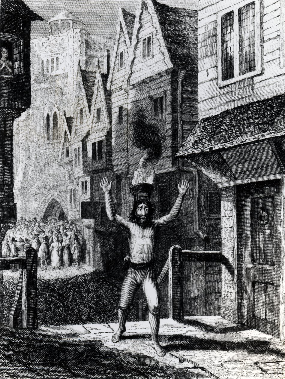 Solomon Eagle, engraved by Davenport, published by Thomas Tegg and Son, 1835 by George Cruikshank