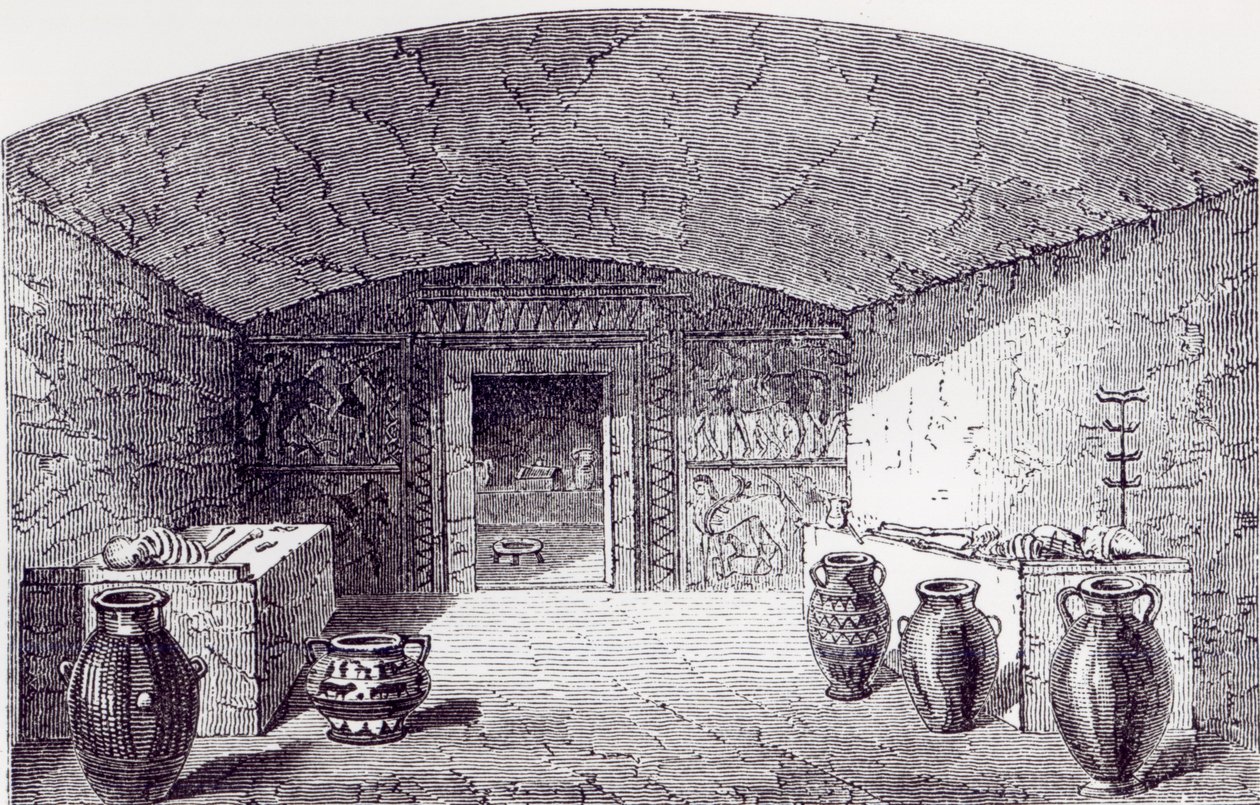 Grotta Campana at the Time of Its Discovery by George Dennis