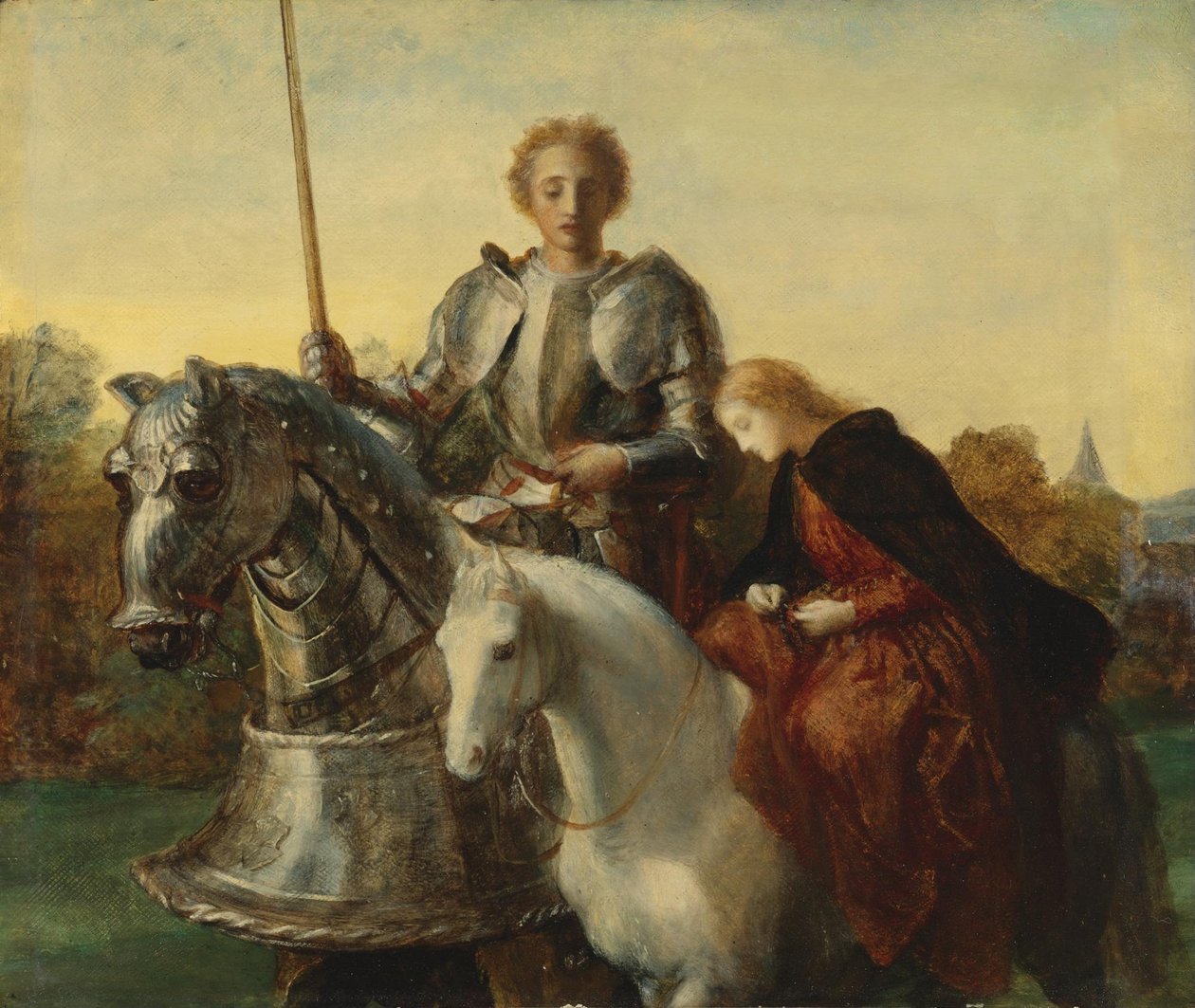 A Study for Una and the Red Cross by George Frederick Watts