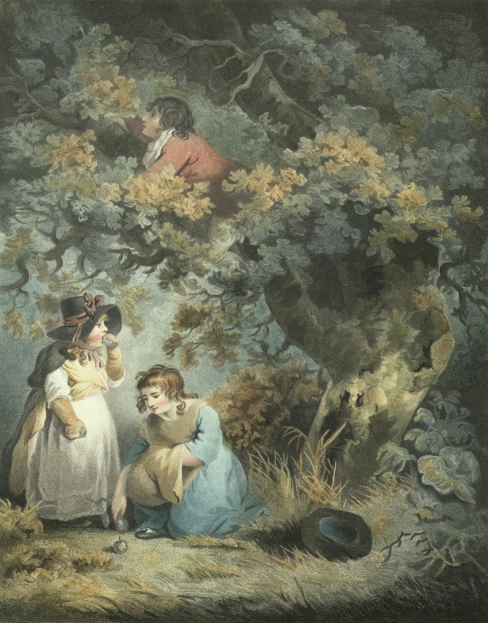 Gathering Fruit (engraved by R.M. Meadows) by George Morland