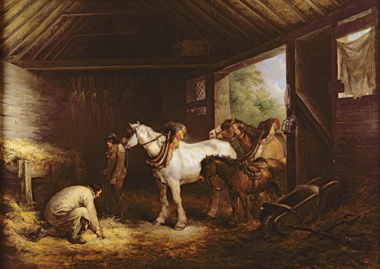Inside a Stable by George Morland: Buy fine art print