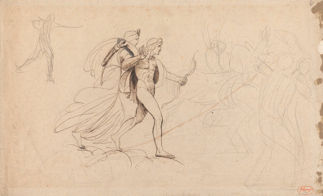 Apollo and Diana for The Destruction of Niobes Children by George Romney
