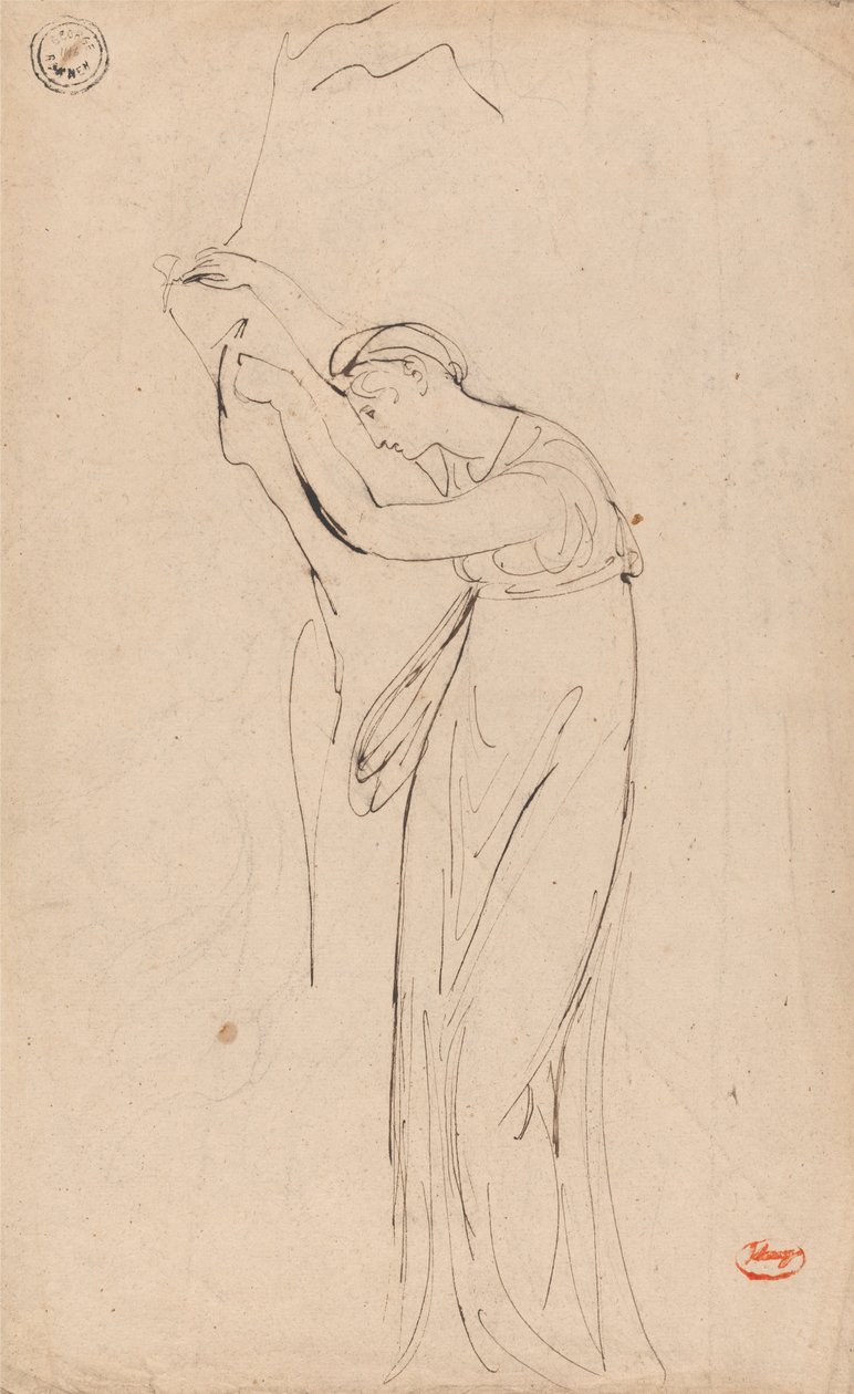 Captive or Dejected Woman - Possibly Andromache by George Romney