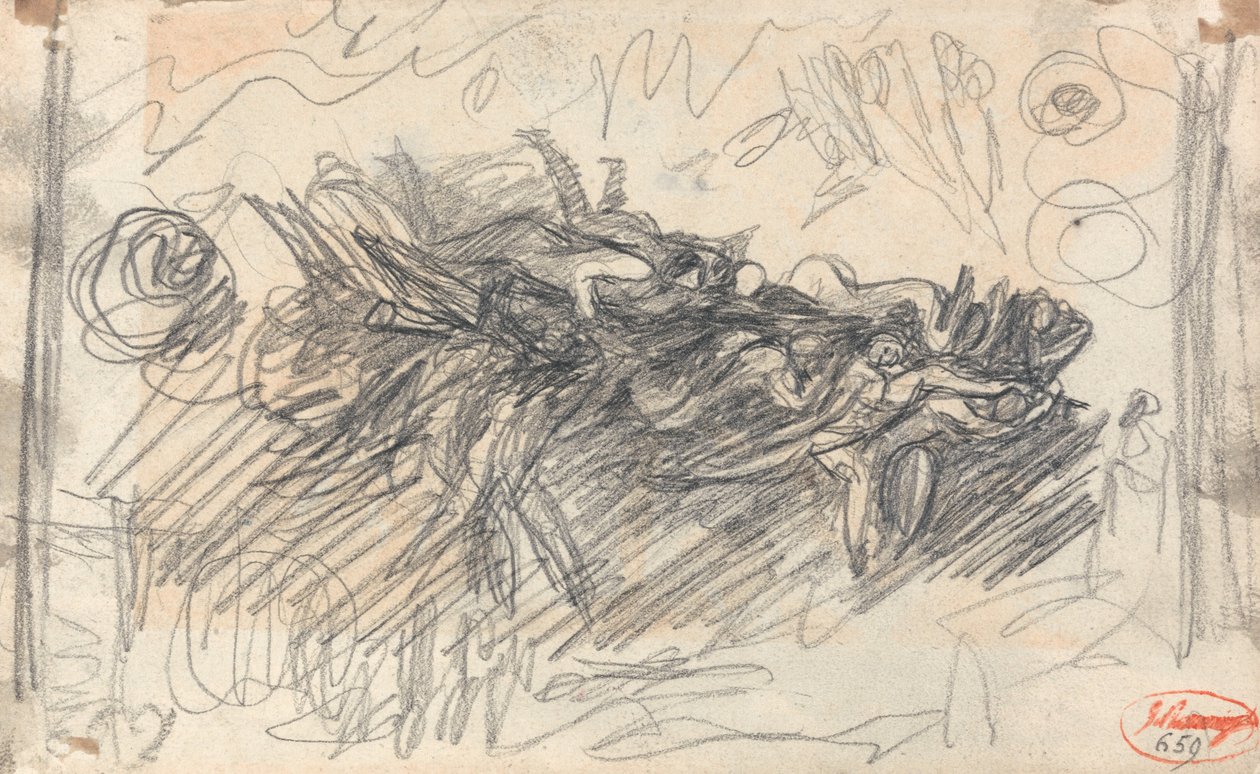 Fake, Landscape with Witches Cavern by George Romney