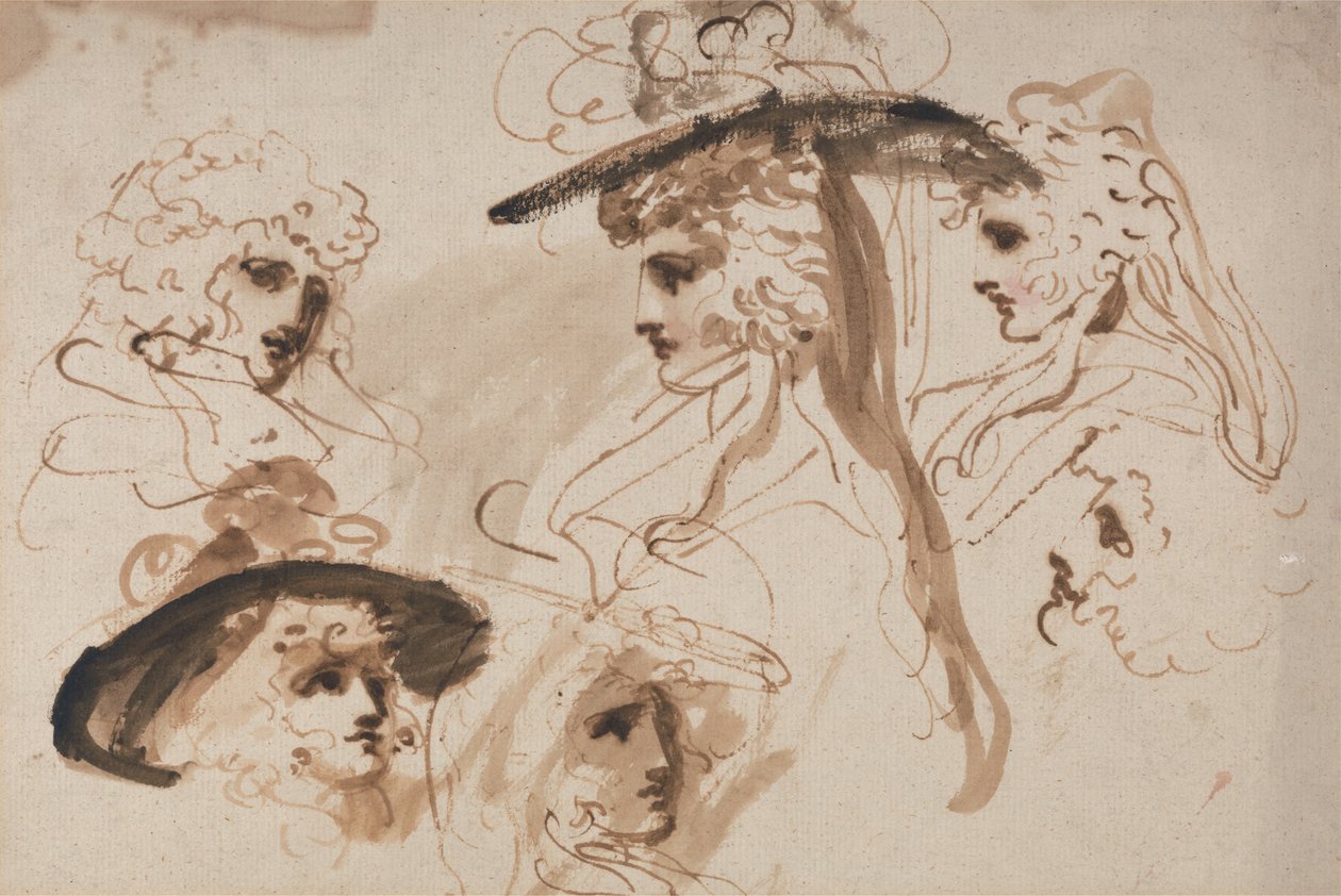 Studies for the Head of a Lady (Studies of a Woman