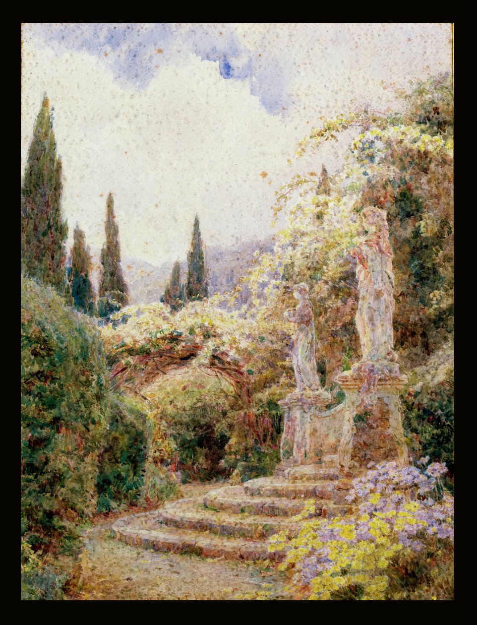 Flora and Pomona, Villa Arson, Nice by George Samuel Elgood