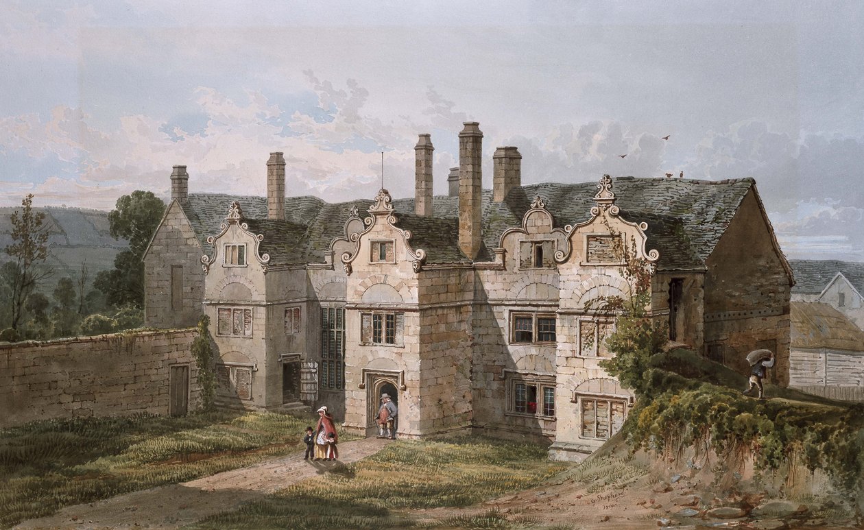 View of Trerice, Cornwall by George Shepherd: Fine art print