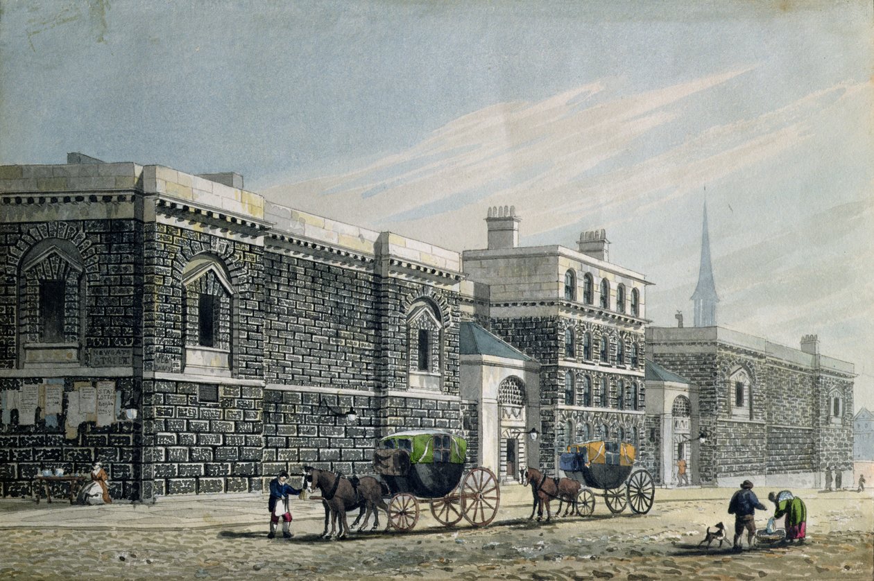 West View of Newgate, c.1810 by George Shepherd