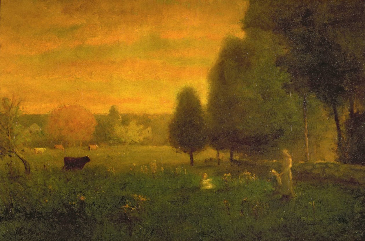 Sundown Brilliance by George Inness: Buy fine art print