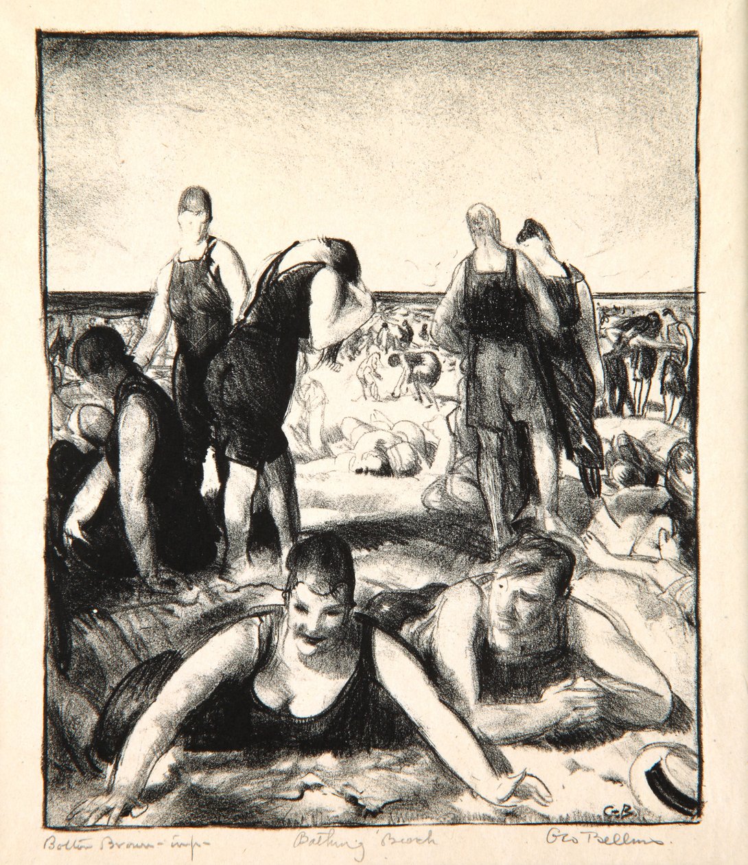 Bathing Beach, 1921 by George Wesley Bellows