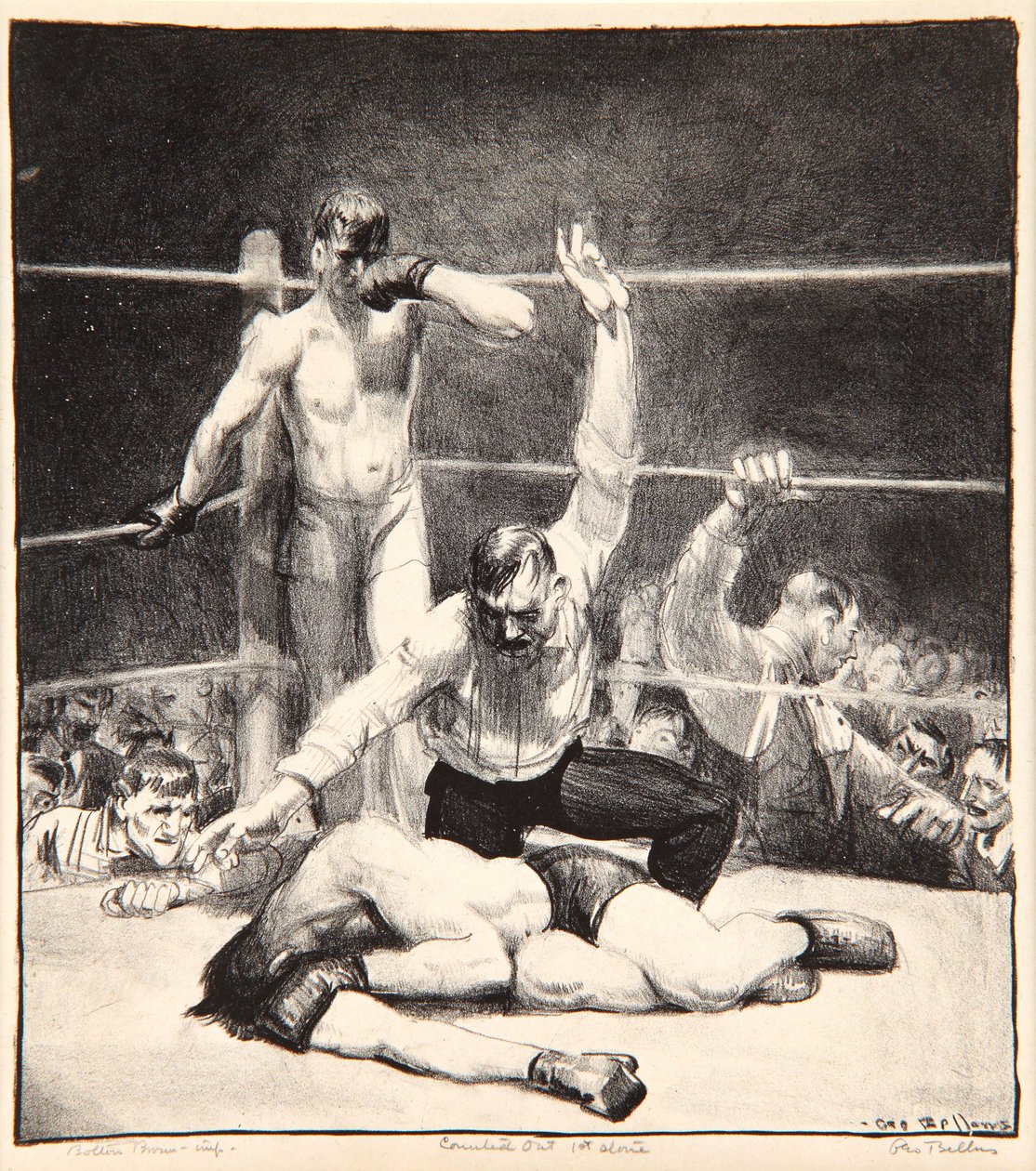 Counted Out, 1921 by George Wesley Bellows