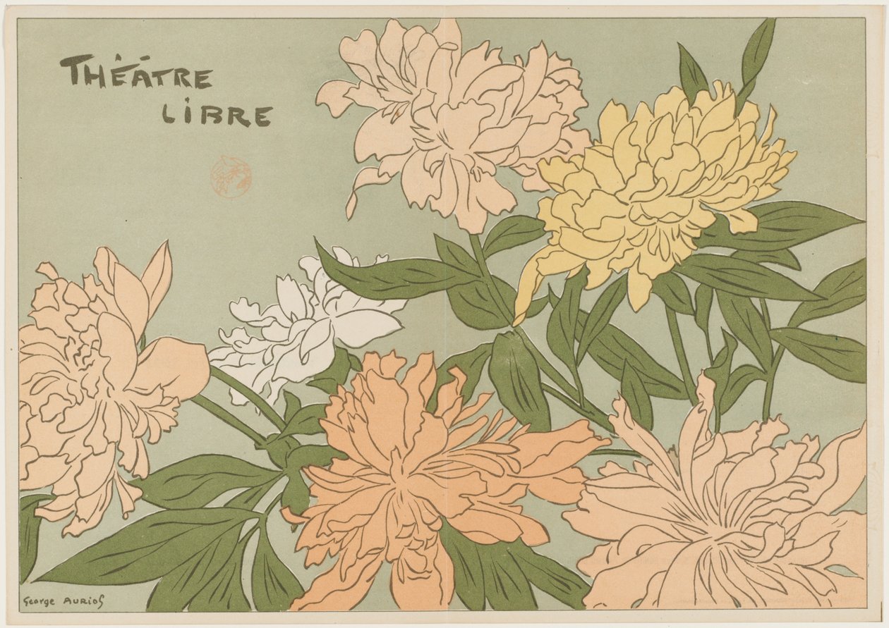 Myrane and Les Chapons (Program for Théâtre Libre) by George Auriol